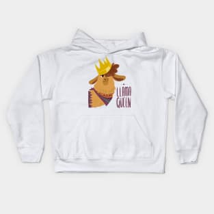 Llama Queen Kids Hoodie